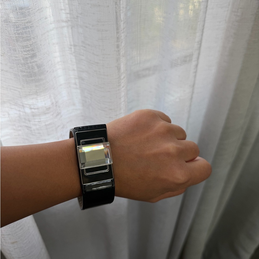 Swarovski black geometric bracelet
